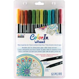 410171 Color In Double-Ended Markers Natural 12/Pkg