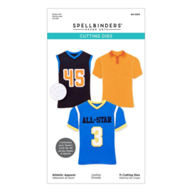 S41294 Spellbinders Etched Dies Athletic Apparel By Justine Dvorak