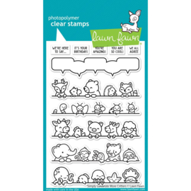 LF3164 Lawn Fawn Clear Stamps Simply Celebrate More Critters 4"X6"