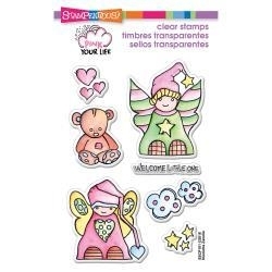 405239 Stampendous Pink Your Life Perfectly Clear Stamps Little Angels