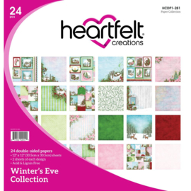 074206 Heartfelt Creations Double-Sided Paper Pad Winter's Eve 12"X12" 24/Pkg