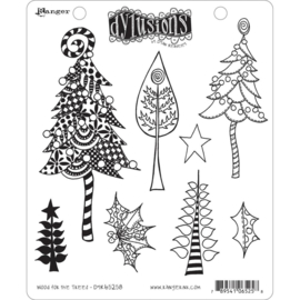 553392 Dyan Reaveley's Dylusions Cling Stamp Collections Wood For The Trees 8.5"X7"