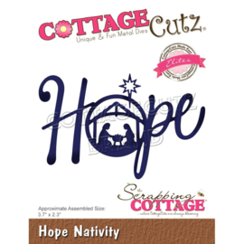 CCE552 CottageCutz Elites Die Hope Nativity, 3.7"X2.3"