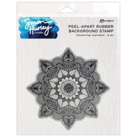 HUR6780640 Simon Hurley create. Cling Stamps Flowering Mandala 6"X6"