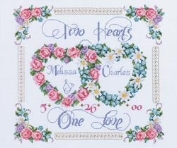 251169 Borduurpakket Two Hearts, One Love