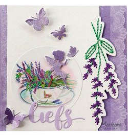 CR1577 Marianne Design Craftables Stitching Lavender