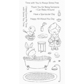 SY34 My Favorite Things Stacey Yacula Stamps Spa Day 4"X8"