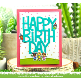 LF2601 Lawn Fawn Clear Stamps Tiny Birthday Friends 3"X4"