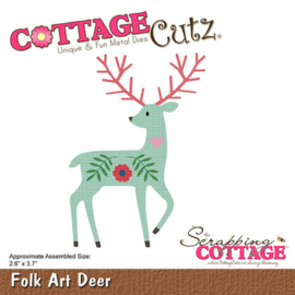 CC-1192 Cottage Cutz Folk Art Deer