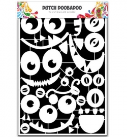 472.948.033 Dutch DooBaDoo Paper Art Monster Faces