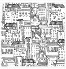 BG130 My Favorite Things City Block Background Stamp