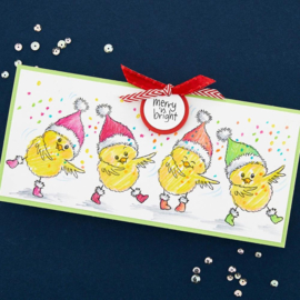 STP-219 Stampendous FransFormer Snow Birds Clear Stamp Set