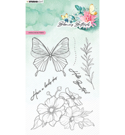 SL-BB-STAMP359 StudioLight Anemone butterfly Blooming Butterfly nr.359