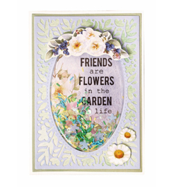 SL-ES-CD518 StudioLight Floral border card Essentials nr.518