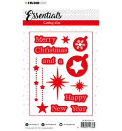 SL-ES-CD119 StudioLight Cutting Die Christmas Merry Christmas ENG 2 Essentials nr.119