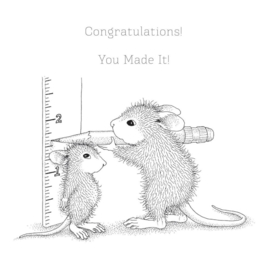 RSC011 House Mouse Cling Rubber Stamp This Tall