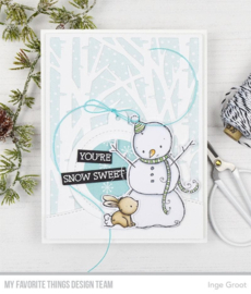 RAM-025 My Favorite Things Snow Sweet Clear Stamps