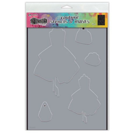 DYS79910 Dyan Reavely Ranger Dylusions Stencils A Day at the Races Ladies Who Lunch
