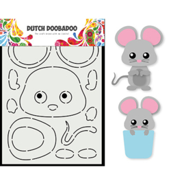 470.784.102 Dutch DooBaDoo Card Art Built up Mouse