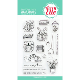 671534 Avery Elle Clear Stamp Set Birthday Paw-ty 4"X6"