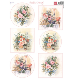 MB0207 Marianne Design Knipvel A4, Mattie's Mooiste Spring Bouquets