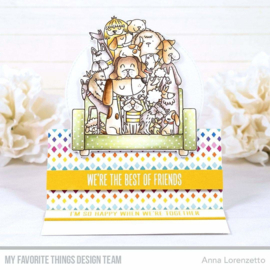 CS631 My Favorite Things Clear Stamps  Best Dog Friends 4"X6"