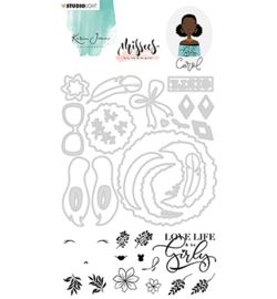 BASICSDCKJ05 SL Karin Joan Clear Stamp & Die Cut Carol Missees Collection, nr.05