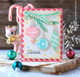 PF126721 Pinkfresh Studio Die Holiday Ornaments