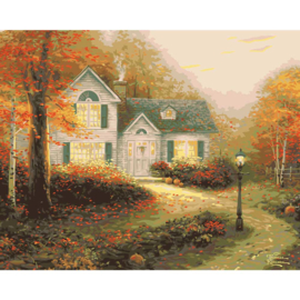 558018 Thomas Kinkade Paint By Number Kits The Blessings Of Autumn 16"X20"