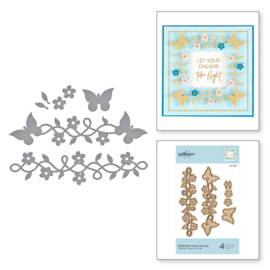 S3389 Spellbinders Shapeabilities Die D-Lites Butterfly Frame-A-Long