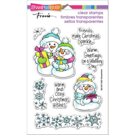 SSC1407 Stampendous Perfectly Clear Stamps Snow Time Frame