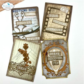 CS365 Elizabeth Craft Designs Remember Moments A6 Stamps Travel Phrases