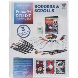 422158 Donna Dewberry Deluxe Paint Set Borders & Scrolls In Prima Flow