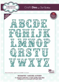 CED23043 Creative Expressions Necessities craft die Carousel alphabet