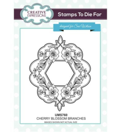 UMS760 Stamps To Die For Cherry Blossom Branches