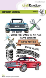 130501/1512 CraftEmotions clearstamps A6 Cars Carla Creaties