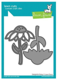 LF2607 Lawn Cuts Custom Craft Die Delightful Daisy