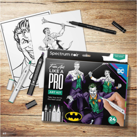981004 Creativ Company Hobbyset Illustratie, helden en schurken: Joker, diverse kleuren