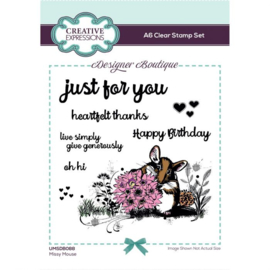 UMSDB088 Creative Expressions clear stamp set Missy mouse