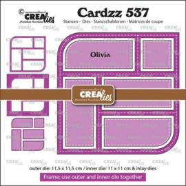 CLCZ537 Crealies Cardzz Frame & inlay Olivia
