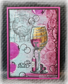 COC-063  COOSA Crafts clearstamps A7 Wine setting