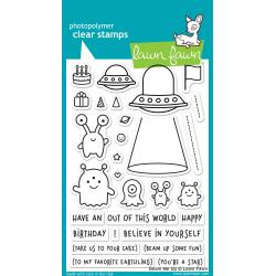 LF1597 Lawn Fawn Clear Stamps Beam Me Up 4"X6"