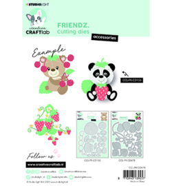 CCL-FR-CD478 CraftLab Strawberries Accessoires Friendz nr.478