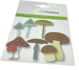 115633/0451 CraftEmotions Die - paddestoelen mix Card