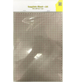 Plastic Template 5 pcs. A4 size cm-scale for Stampingbuddy-Pro