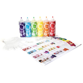 655318 Tulip One-Step Tie-Dye Block Party Kit Rainbow 16oz 6/Pkg