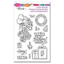 676722 Stampendous Perfectly Clear Stamps Mailbox Bday