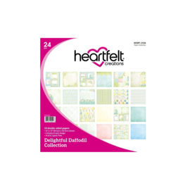 HCDP1-2124 Heartfelt Creations Double-Sided Paper Pad Delightful Daffodil 12"X12"