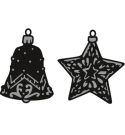 CR1382 Craftables Tiny's ornaments star & bell