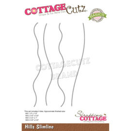CCB079 CottageCutz Slimline Dies Hills 9.5" To .9"